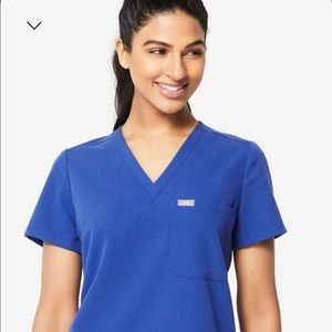 Figs Winning Blue Top  XS